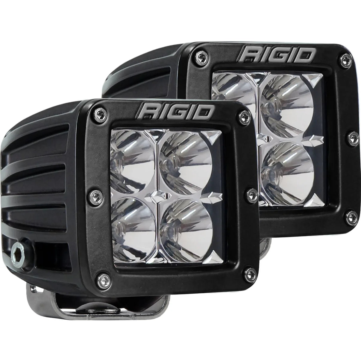 RIGID Industries Flood Surface Mount Black Pair D-Series Pro